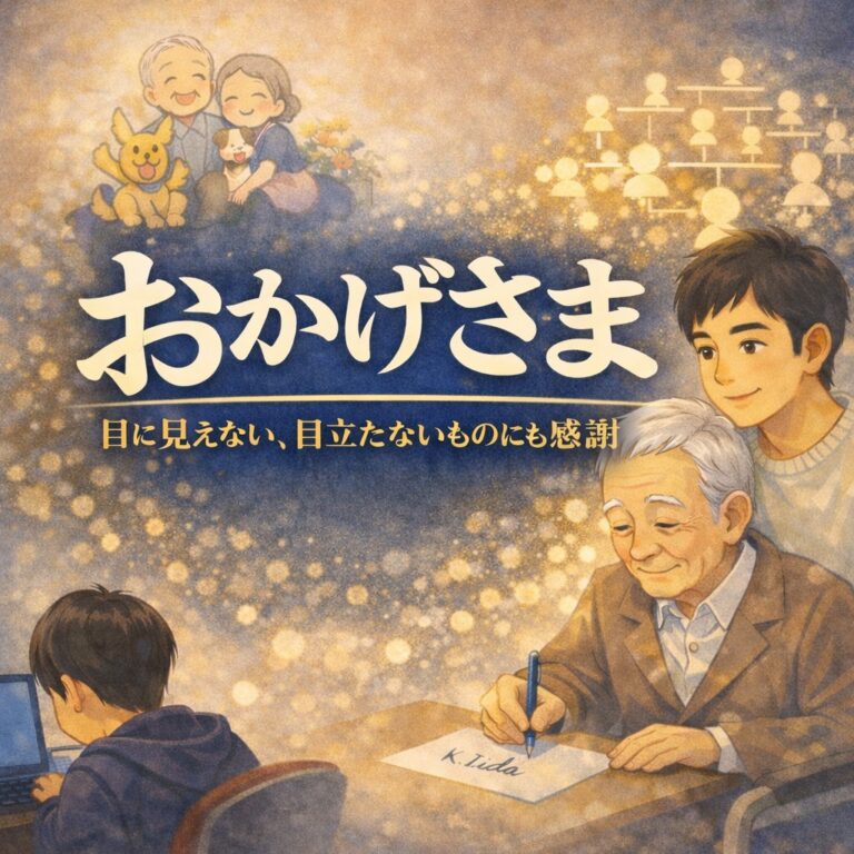 「おかげさま」～目に見えない。目立たないものにも感謝