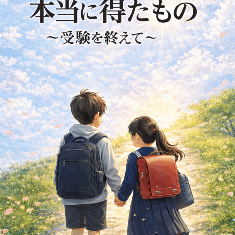 中学受験から本当に得たもの～中学受験を振り返って