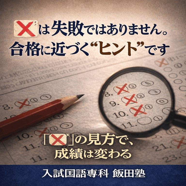 ✖️は失敗ではありません。合格に近づく“ヒント”です